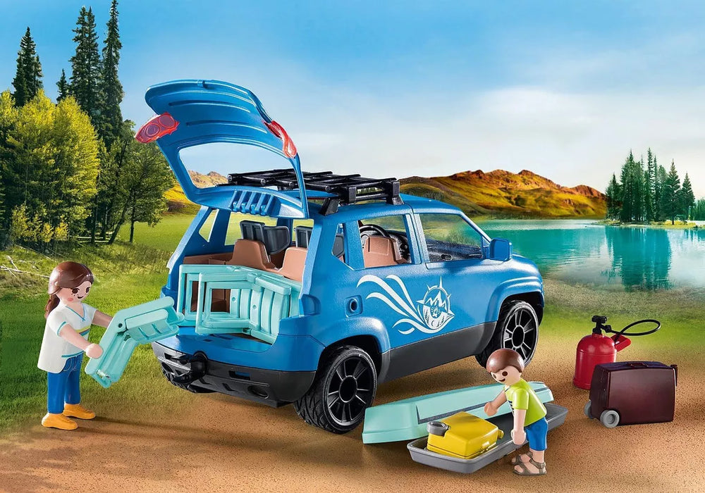 Playmobil Family Fun Caravana con Coche 3+ Figura Armable GRADO B