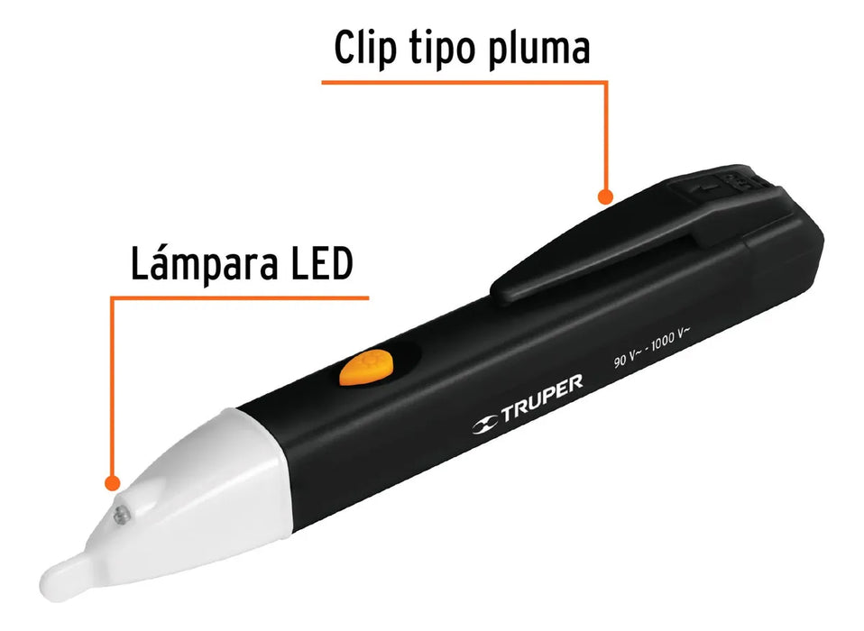 probador de voltaje sin contacto 90v-1000vca, tipo pluma967 GRADO B
