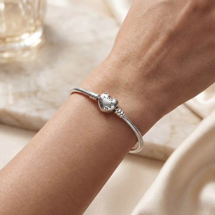 📈 Tipo Pulsera Corazón Plata 925 | Joyería de Alta Calidad + Caja de Regalo Incluida 💍🚀 GRADO B