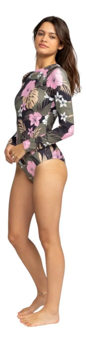 rashguard roxy mujer dama playa long sleeve swimsuit 1253 GRADO B