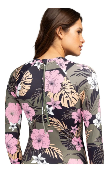 rashguard roxy mujer dama playa long sleeve swimsuit 1253 GRADO B