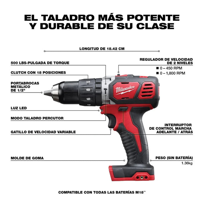 Kit de Combinación Inalámbrico de 2 Herramientas 18V | Grado B