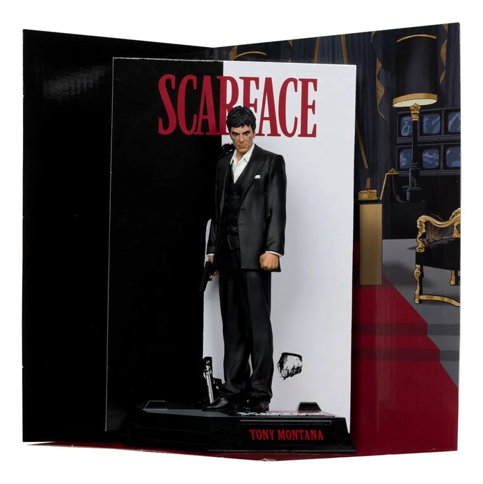 Movie Maniacs 6IN Posed - NBC WV4 - Tony Montana (Cara de cicatriza) GRADO B