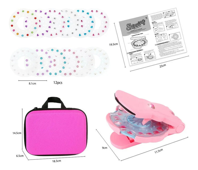 Juguete Decorativo Set Para Diamond Cabello Pegatinas Niñas GRADO B