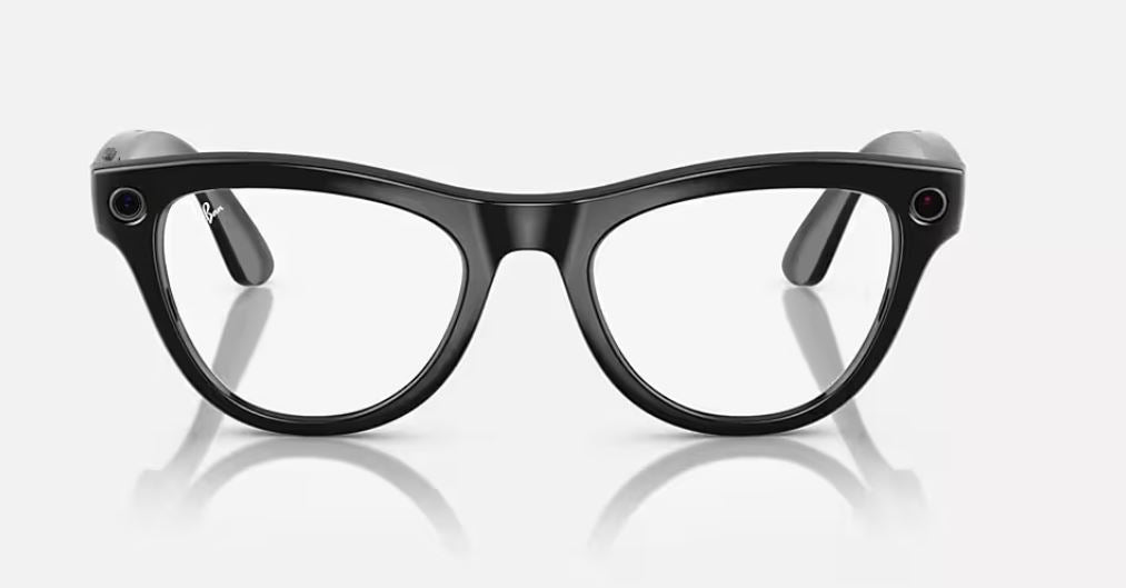 RAY-BAN | META SKYLER (GEN 1) - NEGRO BRILLANTE, MICAS TRANSITION EN AMATISTA GRADO B
