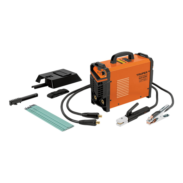 SOLDADORA INVERSORA 200 A, BI-VOLTAJE 127 V/220 V COLOR NARANJA TRUPER SOIN-200BT GRADO A