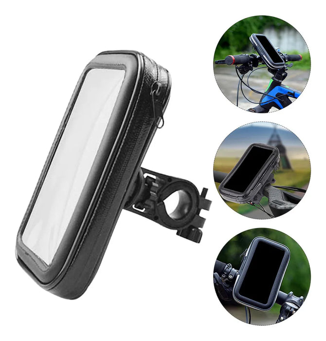 LOTE DE 10 SOPORTES DE TELEFONO MOVIL NAVEGACION BOLS IMPERMEABLE MOTCICLETA BICICLETA Y ELECTRICA