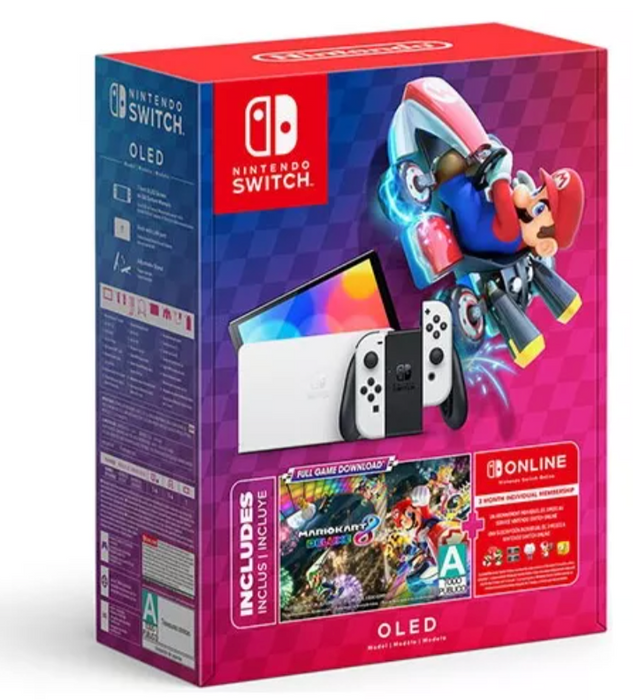 CONSOLA SWITCH OLED  MARIO KART 8  3 MESES NINTENDO ONLINE GRADO A - TiendaKomet México