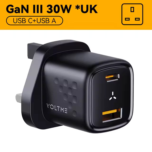 Voltme 30w Gan Cargador Carga Rapida Para iPhone Para iPad