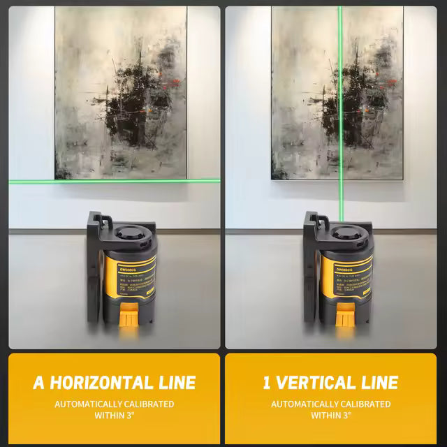 Nivel Laser Verde Dewalt Dw088cg-la Con Rango De 30 Metros
