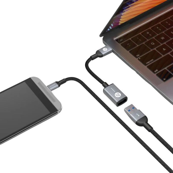 Adaptador usb a a usb c adam elements casa f13 14cm grs 1