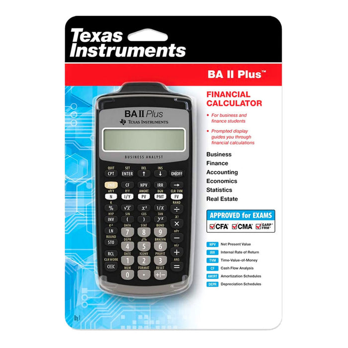 Calculadora financiera BA II PLUS de Texas Instruments Grado B
