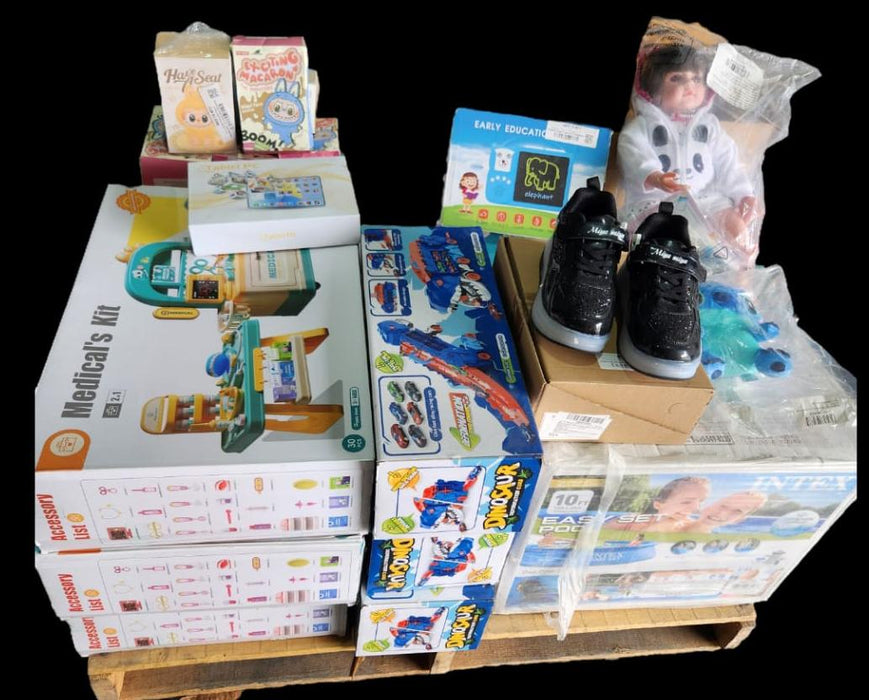 🧸🎮 LOTE DE JUGUETES, PELUCHES Y ELECTRÓNICA – GRAN VARIEDAD Y OPORTUNIDAD 🎮🧸 GRADO B