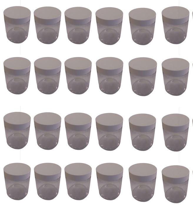 Frascos Fancoyard De Plastico De 240 Ml Con Tapa, 24 Piezas