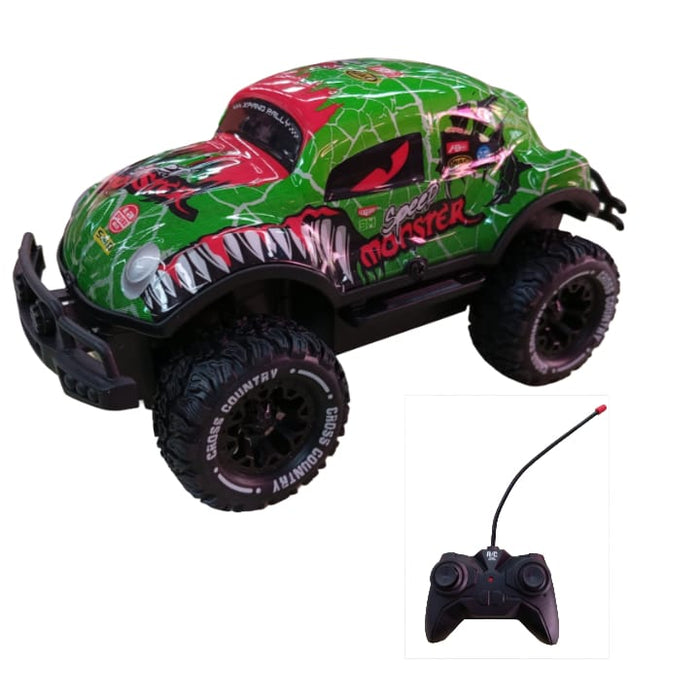 monstruo todoterreno inifantil carro control remoto con luz