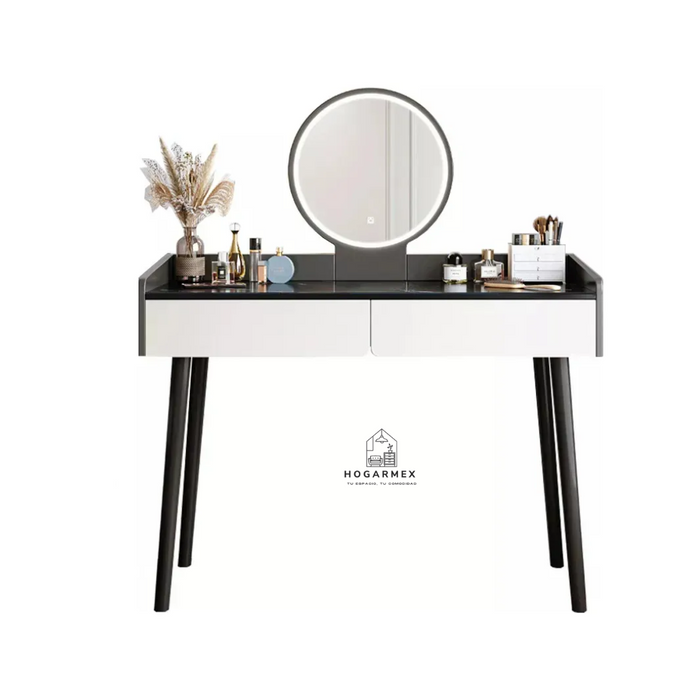 Tocador maquillador top living con espejo led y 2 cajones 1 GRADO B