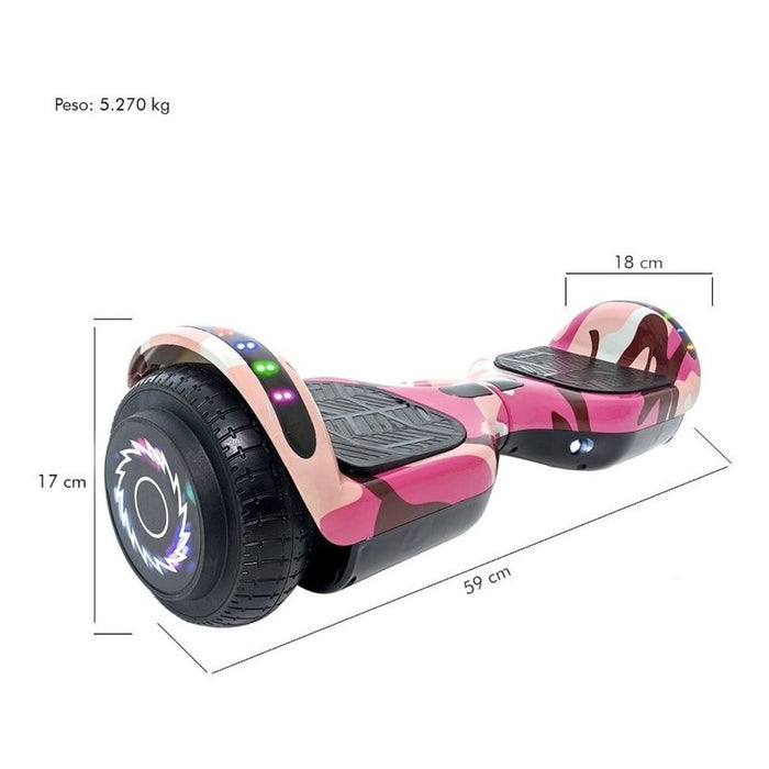 Patineta Electrica 7in Bluetooth Recargable Led 1 GRADO B