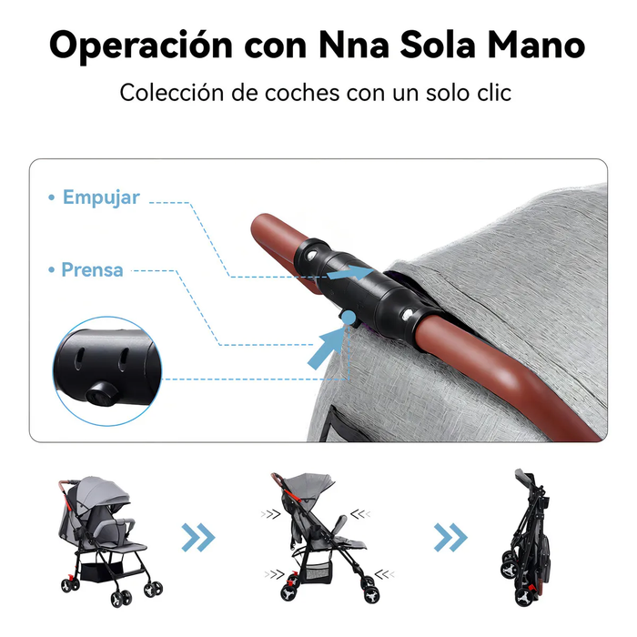 CARRIOLA CON ARNES CARREOLA PLEGABLE PARA BEB GRADO B