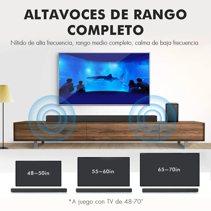 barra de sonido bluetooth recargable bocinas para tv 40w 5131 GRADO  B