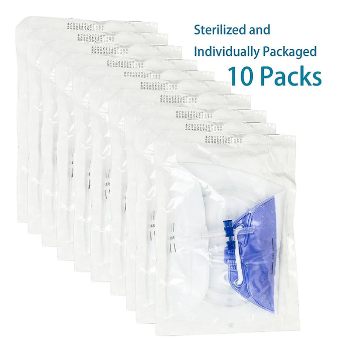 10 Piezas Bolsa Recolectora De Orina 1500 Ml Para Cama GRADO B