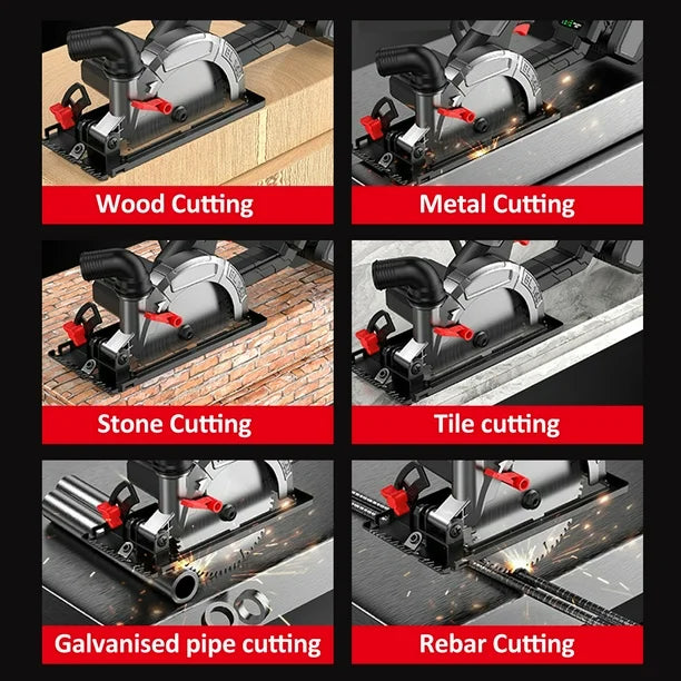 Sierra circular inalámbrica de 6.0'' sin escobillas, 6500 rpm