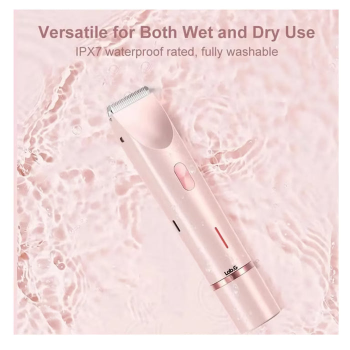 DEPILADORA 2 IN 1 ELECTRICAL FOR WOMEN: DOUBLE HEAD FOR BIKINI, HIPOALERGÉNICA AND PAIN, USB RECARGABLE! ROSA GRADO B