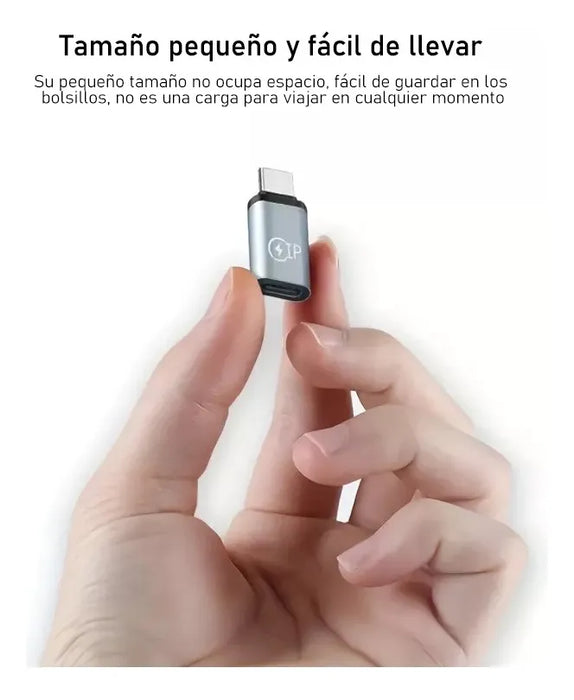 2 Adaptadores USB-C a Lightning OTG