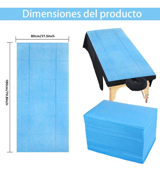 SÃbana Desechable De Masaje Para Salón/spa, 100 Pcs, Tvvcalk GRADO B