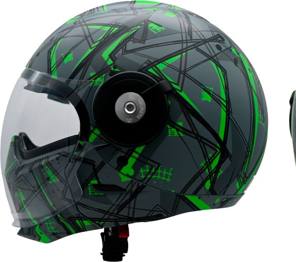Casco Veloce Abatible Deportivo Fibra Carbono Certificado Kt