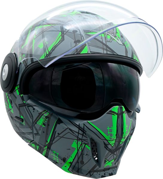 Casco Veloce Abatible Deportivo Fibra Carbono Certificado Kt