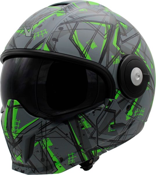 Casco Veloce Abatible Deportivo Fibra Carbono Certificado Kt