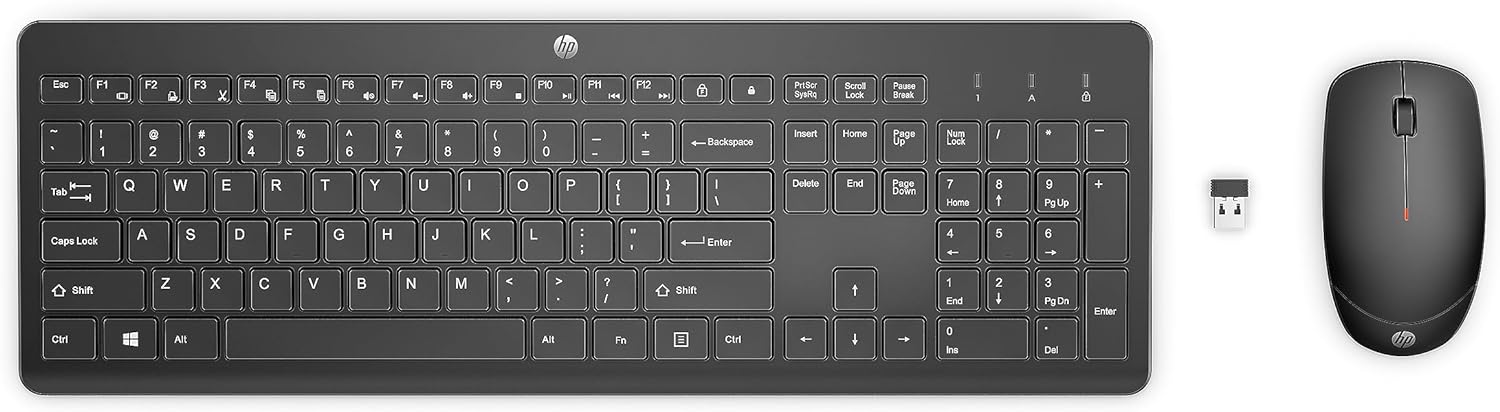 Combo Hp 230 Teclado y mas Mouse Inalambrico Blanco o Negro Grado A