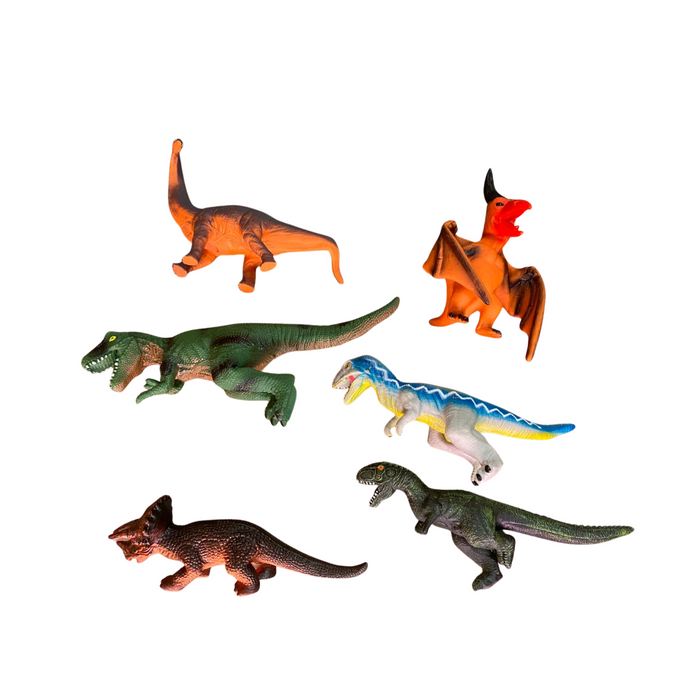 6 piezas jumbo dinosaurio juguetes para niños y niños pequeños - Grado B