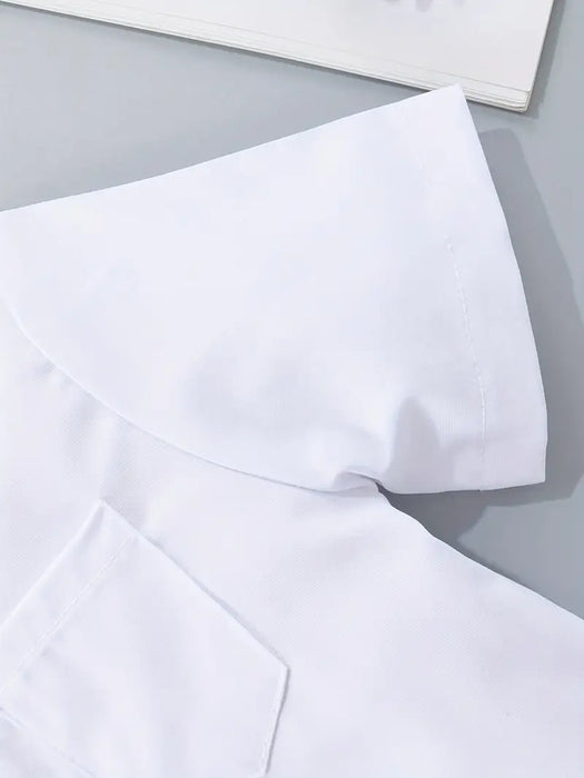 camisa escolar blanca manga corta uniforme talla 4