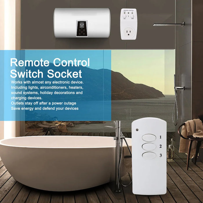 Enchufe De Interruptor De Control Remoto Inteligente Abs Ina Grado B