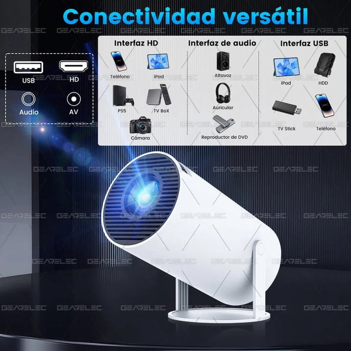 PROYECTOR PROFESIONAL 4K ANDROID 8000LM LED 1080P HY300 PRO   GRADO A