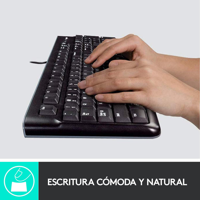 Kit Teclado y Mouse Logitech MK120 Negro Grado A