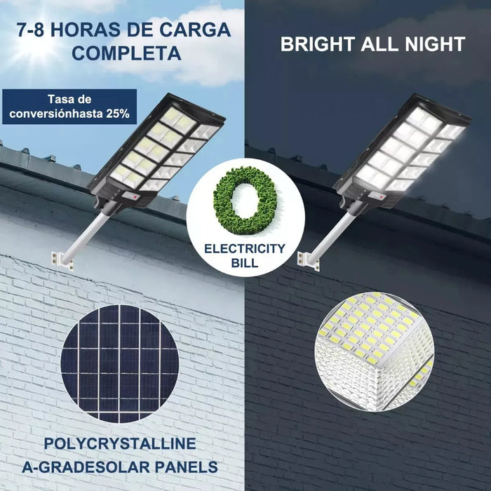 Lámpara LED Solar Suburbana 1000W para Alumbrado Público Grado B