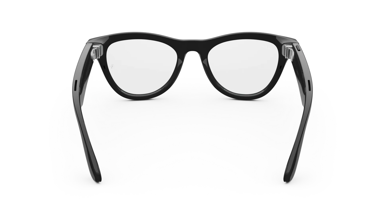 RAY-BAN | META SKYLER (GEN 1) CON META AI, CAPTURA DE FOTOS Y VIDEO - NEGRO BRILLANTE, MICAS TRANSITION EN AZUL GRADO B