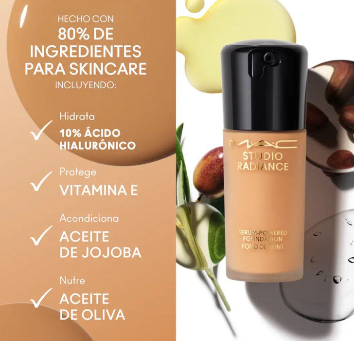 Base De Maquillaje Líquida Mac Studio Radiance Serum COLOR C4 GRADO A