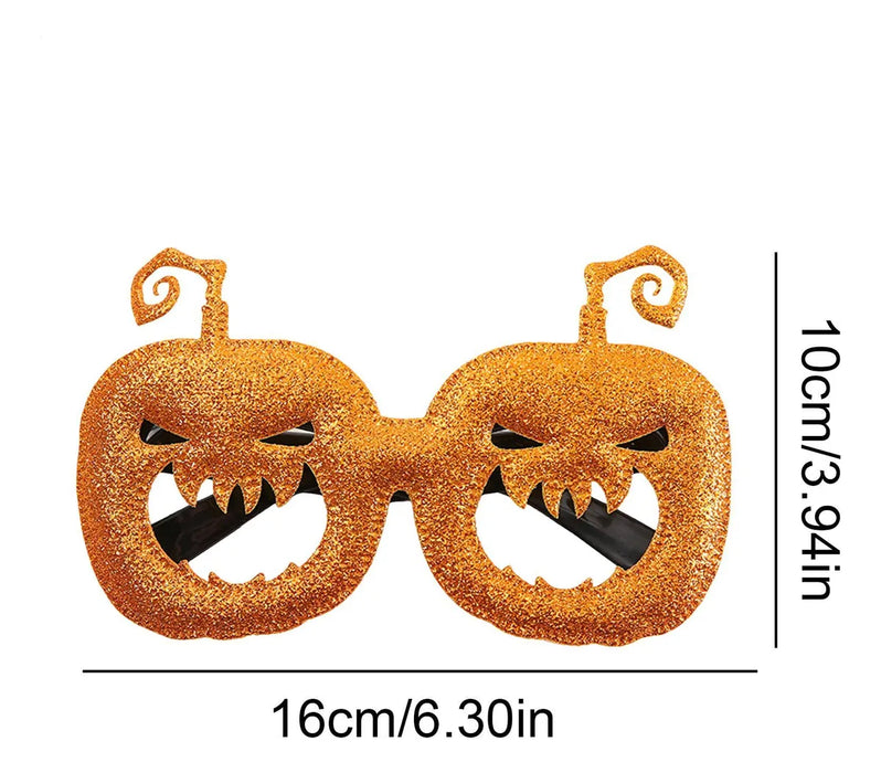 6 Lentes de Plástico sin Mica para Halloween y Día de Muertos