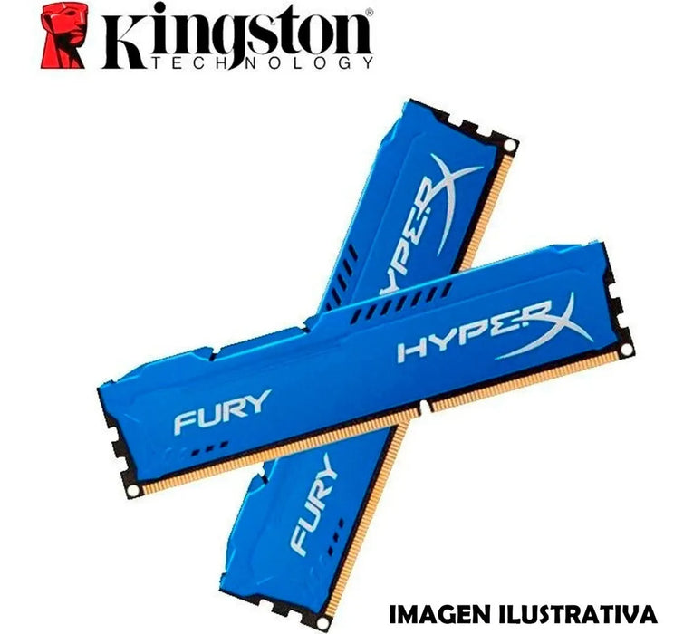Memoria RAM HyperX Fury DDR3 8GB Azul