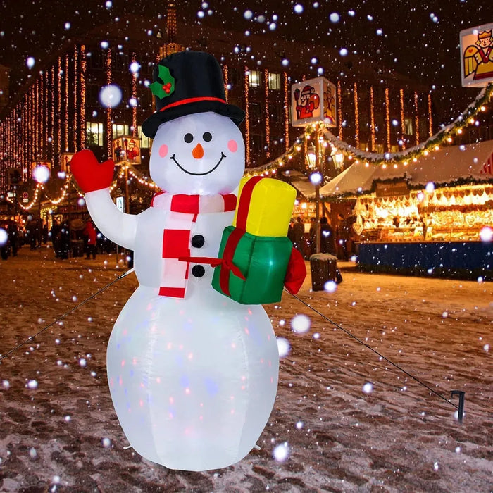 MONO DE NIEVE INFLABLE NAVIDEÃ±O MULTICOLOR DE 1,5 M, 150 VAR GRADO B