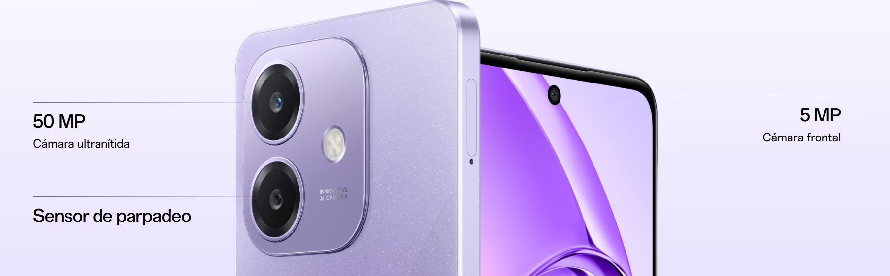 OPPO A40 LILA 4GB+256GB, Resistencia Grado Militar, Super CHARGE Grado A