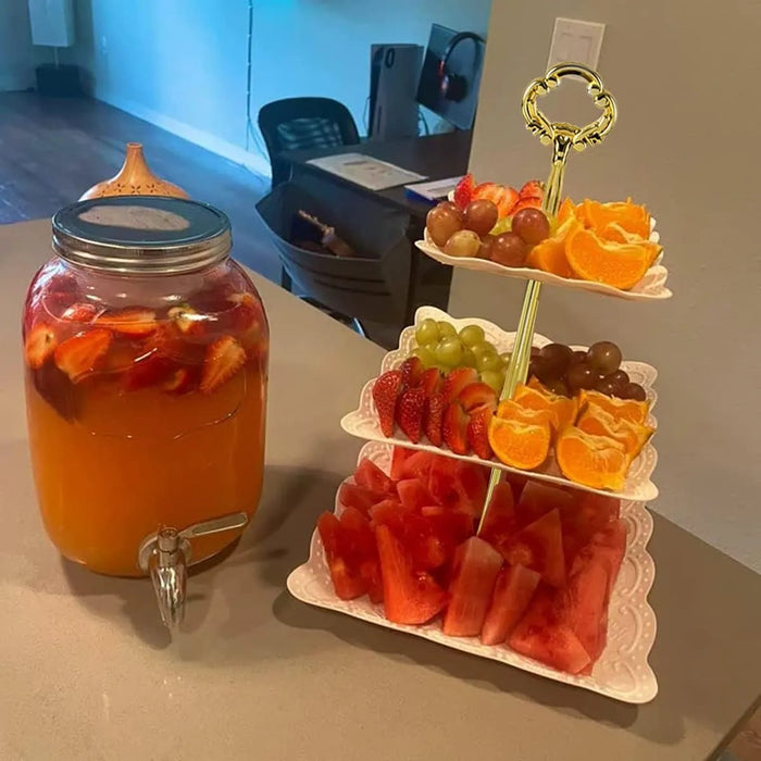 JUEGO DE 9 PIZAS DE SOPORTE PARA CUPCAKES, MESA DE POSTRO 7