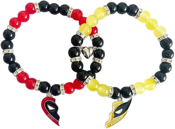 Set de 2 Pulseras del Mejor Amigo Deadpool y Wolverine