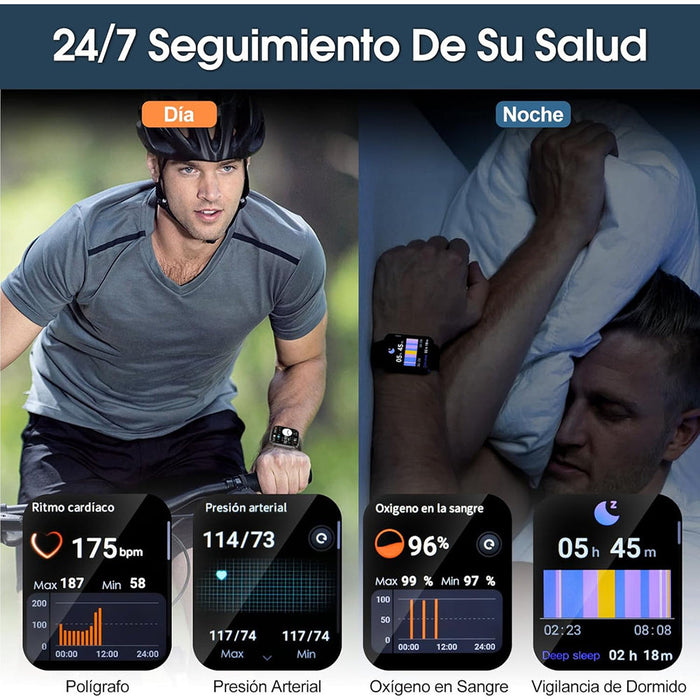 Reloj Smartwatch 2.01'' Reloj Inteligente Bluetooth Llamada