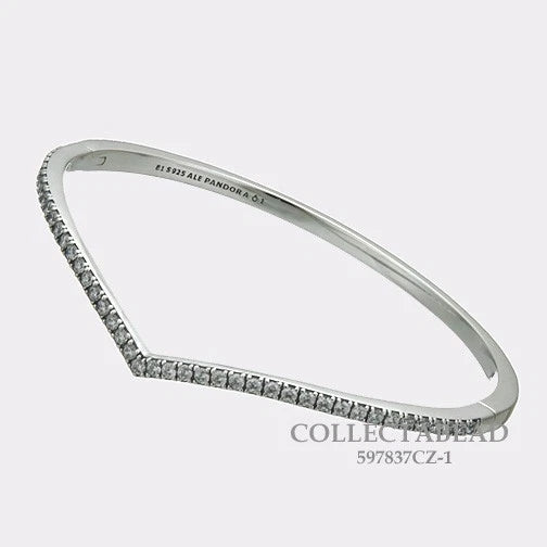 PANDORA PULSERA V DESEO PAREJA ESTILO UNISEX PLATA GRADO B