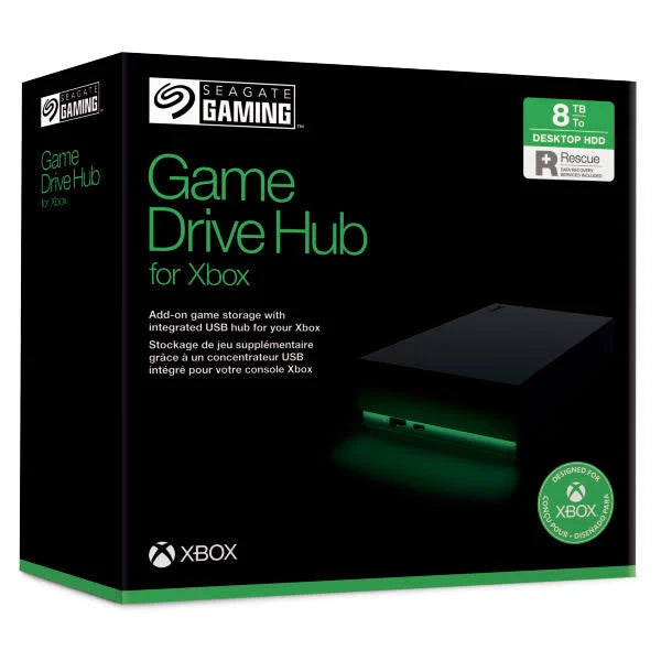GAME DRIVE HUB 8TB FOR XBOX ONE X | S DISCO DURO SEAGATE NEGRO GRADO A
