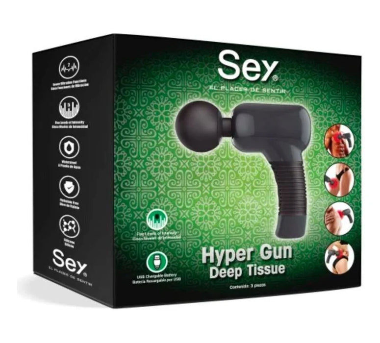 SEY HYPER GUN PISTOLA MASAJEADORA 7 FUNCIONES GRADO B